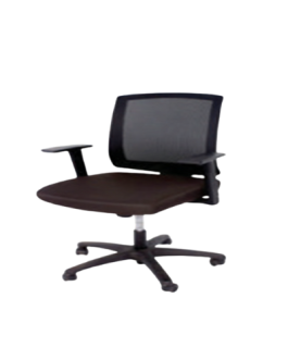 Black Office Chair on Wheels