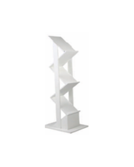 ZigZag Brochure Holder - White