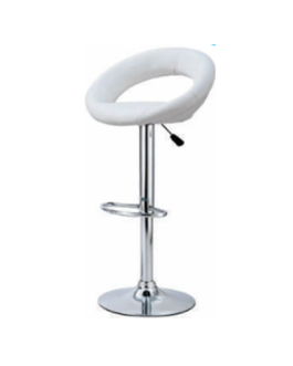 White Leather -  Barstool